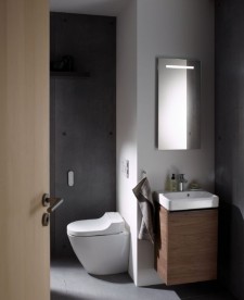 Підлоговий унітаз-біде Geberit AquaClean Gluma Comfort білий/скло 146.310.SI.1