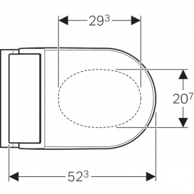 Підлоговий унітаз-біде Geberit AquaClean Tuma Comfort чорний/скло 146.310.SJ.1