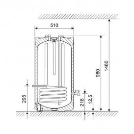 Напольный водонагреватель косвенного нагрева Bosch WST 120-5O 8718543216