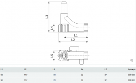 Направляющая 90° для трубы Viega Smartpress/Pexfit Pro 1072.3 пластик белый 309855