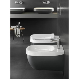 Наружный керамический корпус на унитаз или биде Hatria Abito керамика цвет цемент A0YXX807