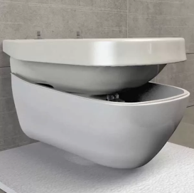 Наружный керамический корпус на унитаз или биде Hatria Abito керамика пепел A0YXX845