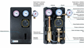 Насосна група для сонячних систем Afriso PrimoSol 130-4 G ¾'' з циркуляційним насосом Grundfos UPM3 Solar 77889