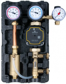 Насосна група для сонячних систем Afriso PrimoSol 130-4 G ¾'' з циркуляційним насосом Grundfos UPM3 Solar 77889