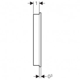 Настенная контрольная панель управления для унитаза-биде Geberit AquaClean стекло чёрный 147.038.SJ.1
