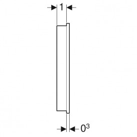 Настенная контрольная панель управления для унитаза-биде Geberit AquaClean Sela стекло белый 147.041.SI.1