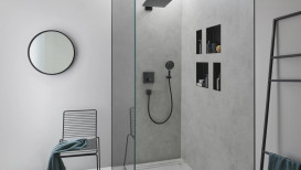 Настенная ниша со встроенной рамой Hansgrohe XtraStoris Original 30х15х7 см матовый черный 56092670