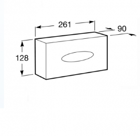 Диспенсер для салфеток и бумажных полотенец Roca Hotels хром A815492001