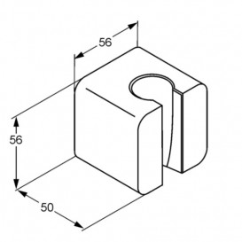 Настінний тримач для душа Kludi A-Qa білий 6555143-00