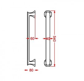 Настенный держатель для полотенец ArtCeram Civitas белый глянцевый CIC003 01;00