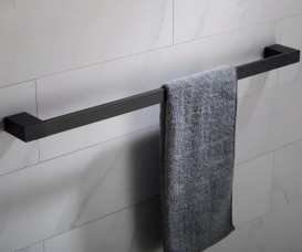 Настенный держатель для полотенец Kraus Stelios латунь матовый черный KEA-19937MB