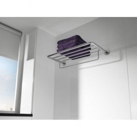 Настенный держатель для полотенец Roca Hotels 2.0 63,5х28х13,3 см с полкой хром A816379001