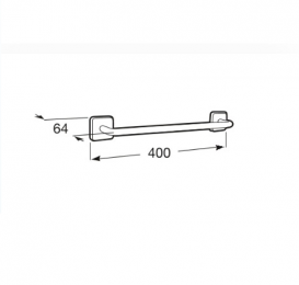 Настенный держатель для полотенец Roca Victoria 40 см хром A816654001