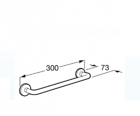 Настенный держатель для полотенец Roca Hotels 2.0 30 см хром A816727001