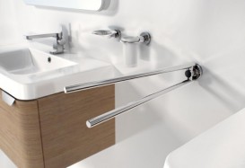 Настінний тримач для рушників Sonia E-Plus подвійний поворотний хром 116867