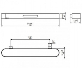 Настенный держатель для полотенец Sonia S5 нержавеющая сталь хром 153008