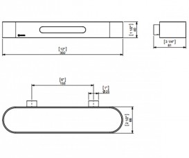 Настенный держатель для полотенец Sonia S5 нержавеющая сталь хром 152995