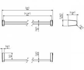 Настенный держатель для полотенец Sonia S6 Black латунь чёрный 166411