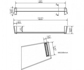 Настенный держатель для полотенец Sonia S8 латунь хром 161782