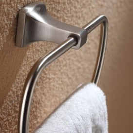 Настенный держатель-кольцо для полотенец Kraus Fortis латунь сатин KEA-13329BN