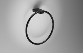 Настенный держатель-кольцо для полотенец Sonia S6 Black латунь чёрный 168224