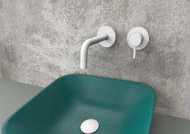 Настінний змішувач для раковини PAFFONI Light білий матовий LIG 007 BO 70