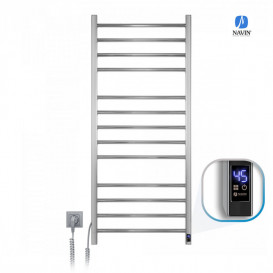 Электрический полотенцесушитель NAVIN Класcик Квадро 500х1200 Sensor подключение слева таймер хром 10-016153-5012