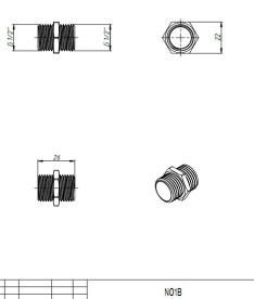 Ниппель Fado Fitt Brass ½'' латунь N01B
