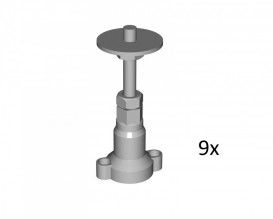 Ніжки для душових піддонів Kolpa San з литого мармуру 9 шт 563150