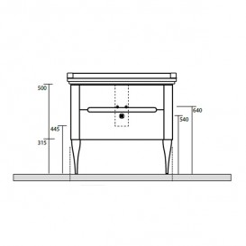 Ніжки для підвісної тумби Kerasan Waldorf хром 919490