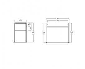 Ножки для раковины Simas Frozen металл хром FZ/DUCG1