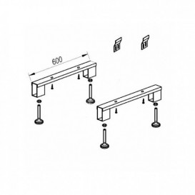 Ножки для угловых ванн Kolpa-san 1001/L металл серый 773375