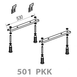 Ножки для прямоугольных ванн Kolpa-san PKK 501 металл серый 764878
