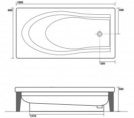 Ножки для ванн Kerasan Bentley тёмный ясень 918947