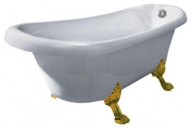 Ножки для ванны ArtCeram Hermitage с сифоном золото ACA013 73