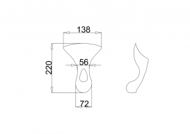 Ножки для ванны Burlington Classical 4 шт черный E10 BLA