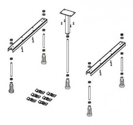 Ножки для ванны Riho Strong металл POOTSET08