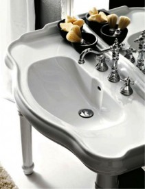 Ніжки керамічні під раковину Kerasan Retro білий 108301