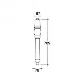 Ніжки керамічні під раковину Kerasan Retro білий 108301