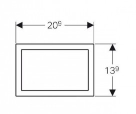 Облицовочная рамка к смывной клавише Geberit Omega 60 хром глянцевый 115.086.21.1
