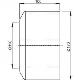 Обрамление для унитаза AlcaPlast Ø110 мм большое A980