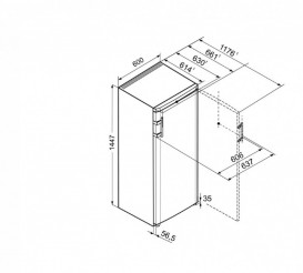 Однокамерный холодильник Liebherr K 3130 Comfort сталь белый K 3130-21 001