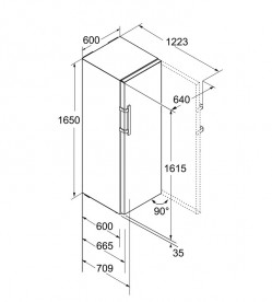 Однокамерный холодильник Liebherr K 3730 Comfort сталь белый K 3730