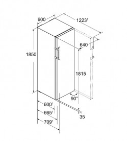 Однокамерний холодильник Liebherr Kbes 4374 Premium BioFresh нержавіюча сталь/легована сталь SmartSteel BlackSteel KBbs 4374