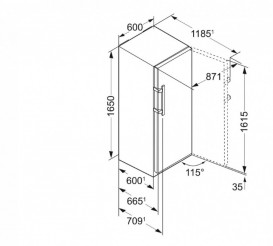Однокамерний холодильник Liebherr KBef 3730 Comfort BioFresh нержавіюча сталь SmartSteel/легована сталь SmartSteel KBef 3730-21 001