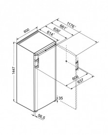 Однокамерный холодильник Liebherr Ksl 3130 Comfort сталь серебристый Ksl 3130