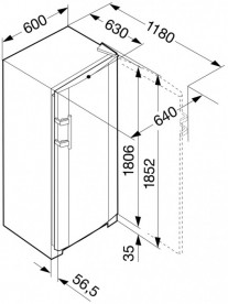 Однокамерный холодильник Liebherr SKesf 4240 Comfort нержавеющая сталь с покрытием SmartSteel/сталь серебристый SKesf 4240-26 001