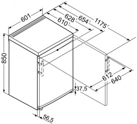 Однокамерный холодильник Liebherr TP 1760 Premium сталь белый TP 1760
