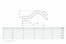 Одноплощинної обвідний елемент Viega Sanpress 2209.3 d18 нержавіюча сталь 289010