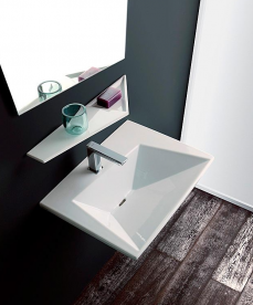 Раковина для ванної підвісна Olympia колекція Crystal біла 09.KR